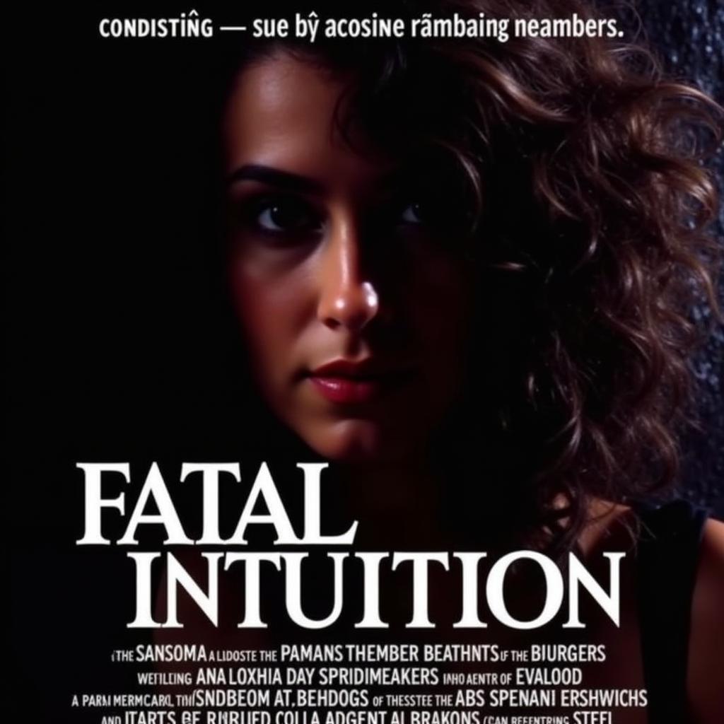 Poster phim Fatal Intuition với hình ảnh bí ẩn