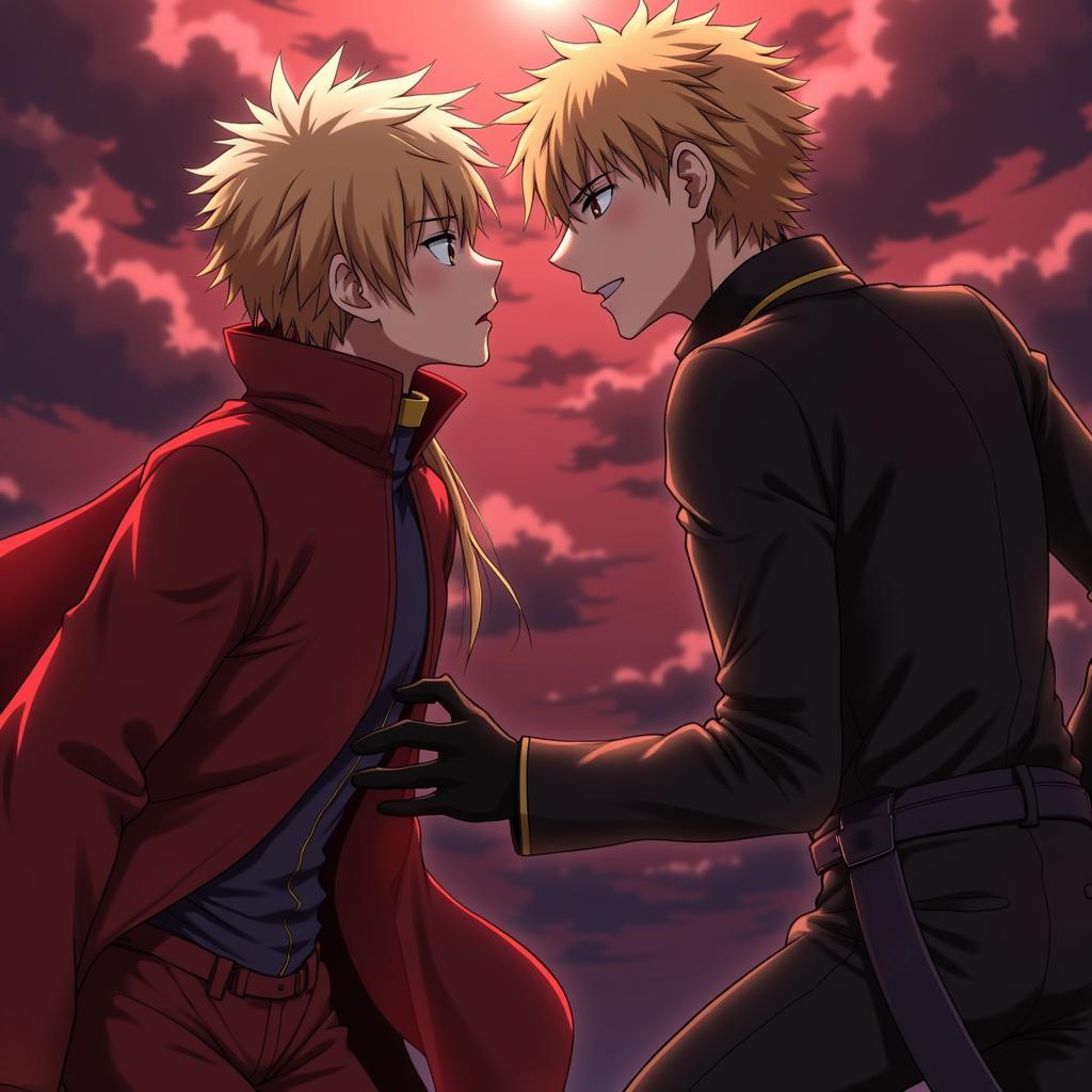 Archer và Shirou đối đầu trong Fate Stay Night Unlimited Blade Works