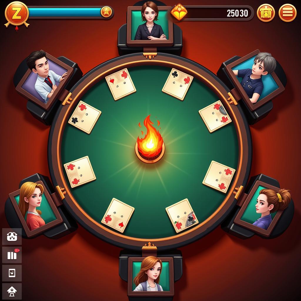 Giao diện game Zing Me Tiến Lên Miền Nam