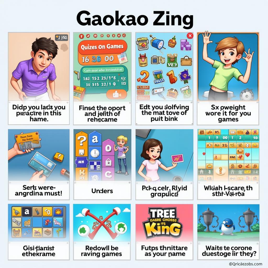 Các mini-game đa dạng trong Gaokao Zing