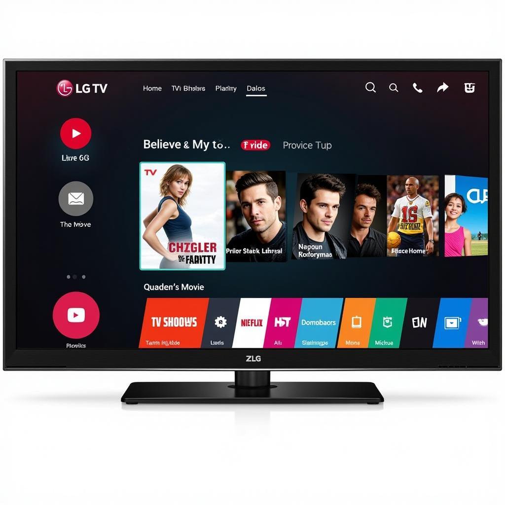 Giao Diện Zing TV Trên Tivi LG