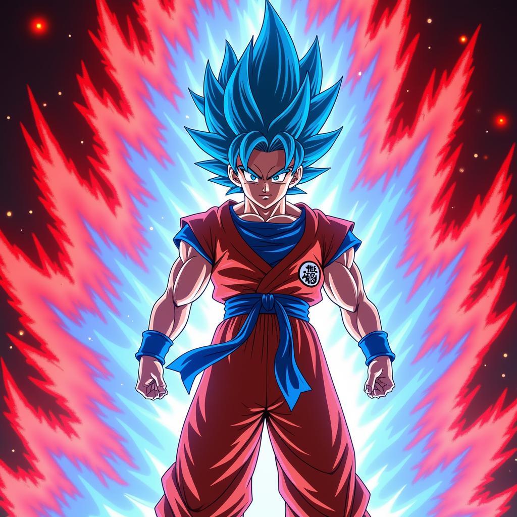 Goku Super Saiyan Blue Kaioken x10