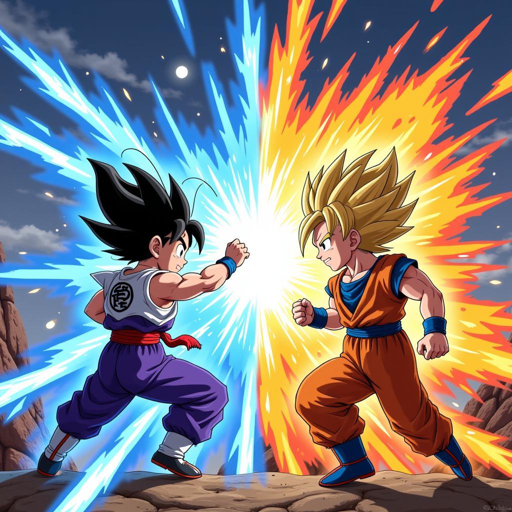 Goku và Vegeta chiến đấu trong tập cuối Dragon Ball Super Zing TV