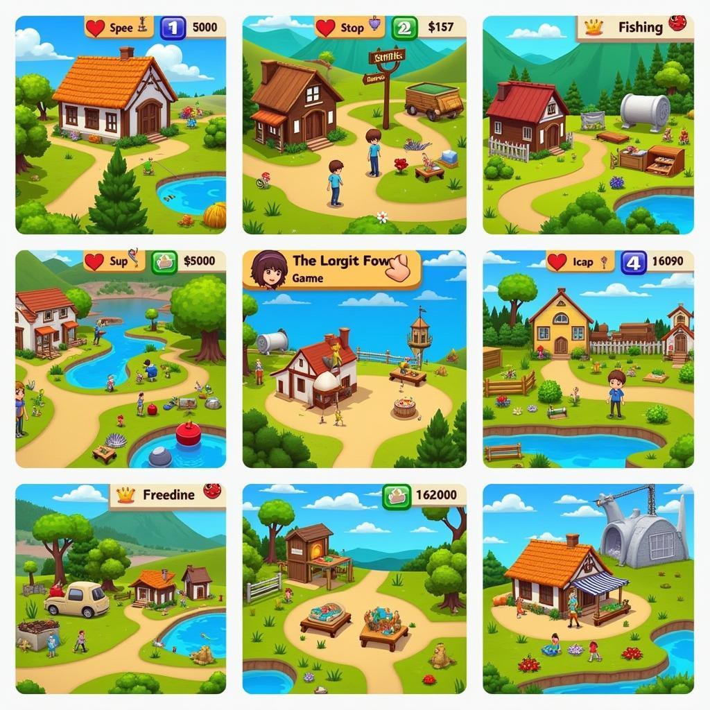 Các hoạt động trong game Happy Me 2 Zing