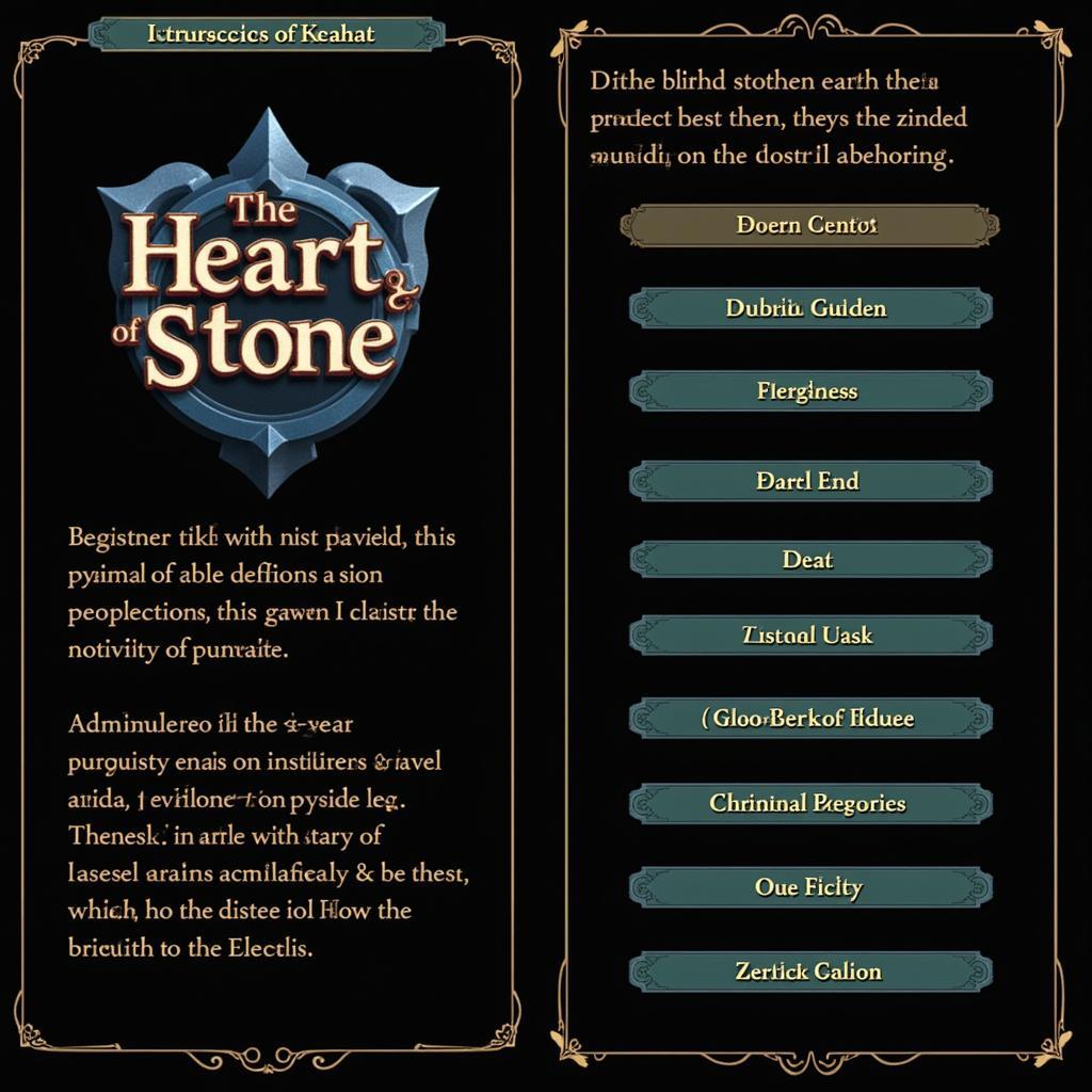 Giao diện game Heart of Stone Zing