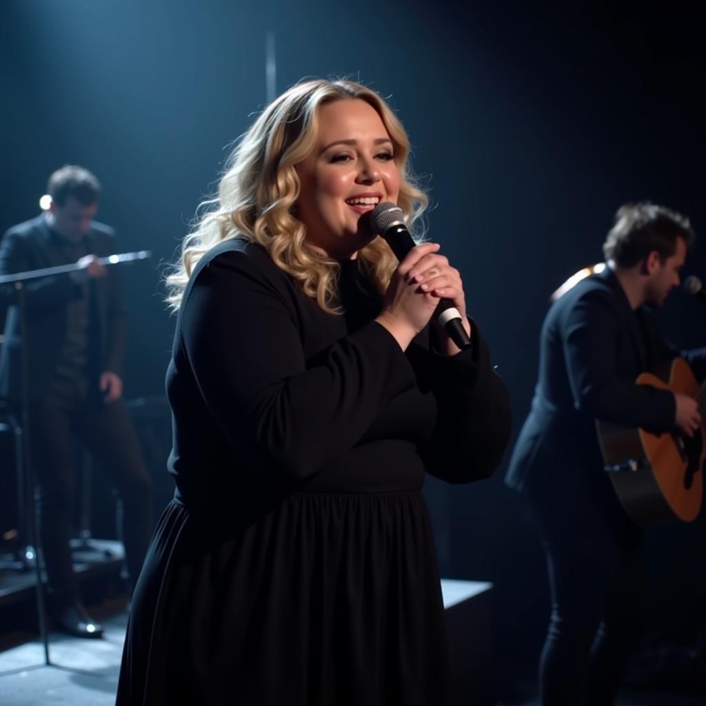 Adele biểu diễn "I Can't Make You Love Me" trên sân khấu