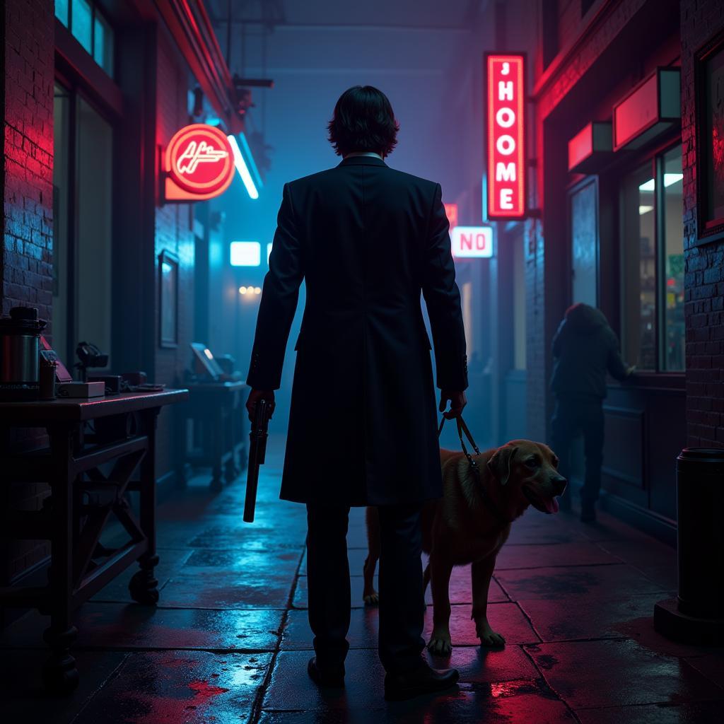 Poster game John Wick trên Zing Game