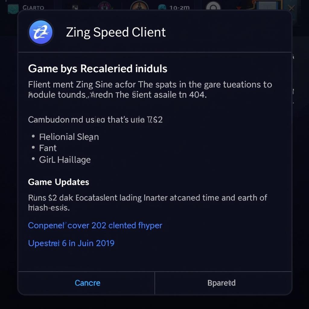 Khắc phục lỗi 404 Zing Speed bằng cách cập nhật game