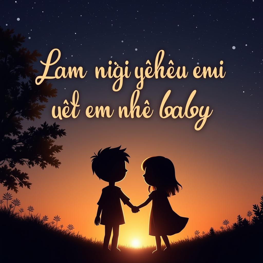 Làm người yêu em nhé baby - Lời tỏ tình ngọt ngào