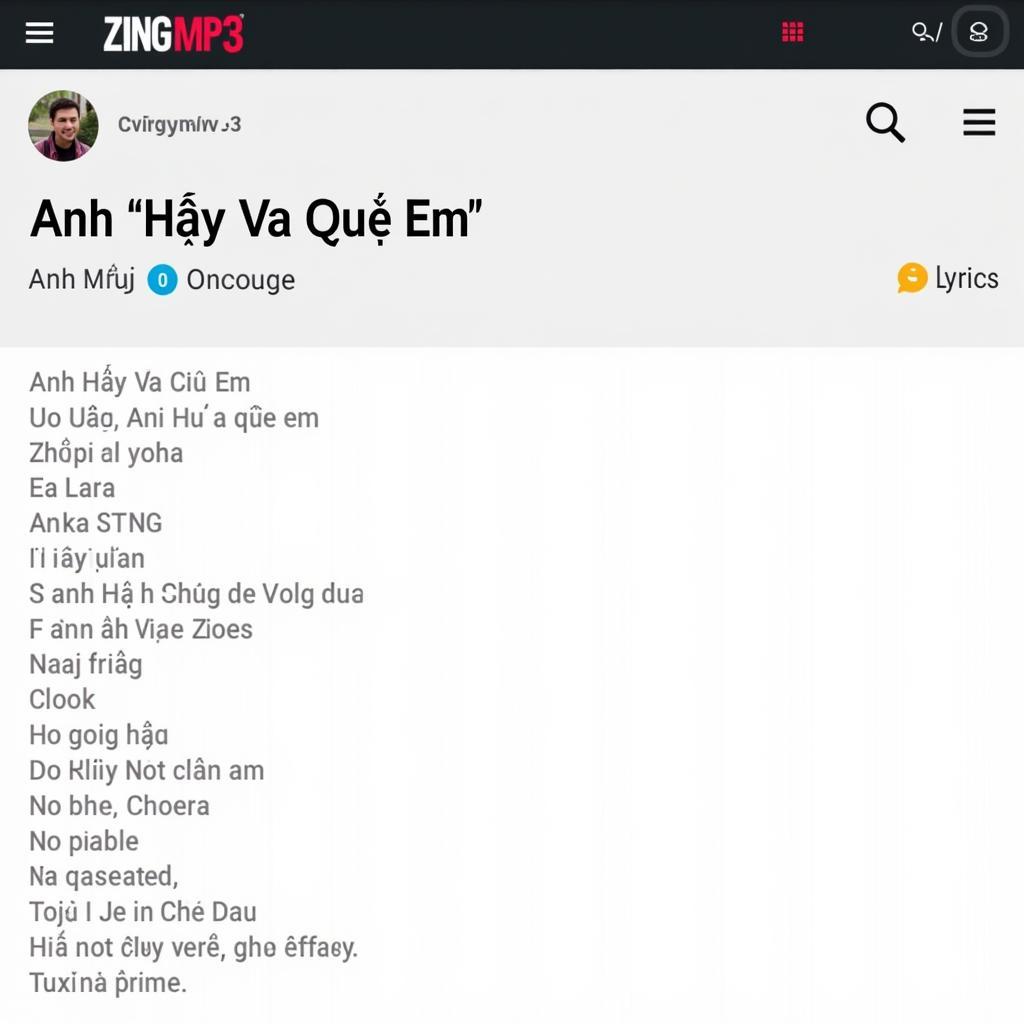 Lời Bài Hát "Anh Hãy Về Quê Em" trên Zing MP3