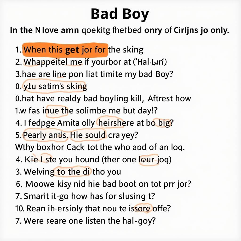 Lời bài hát Bad Boy Đông Nhi