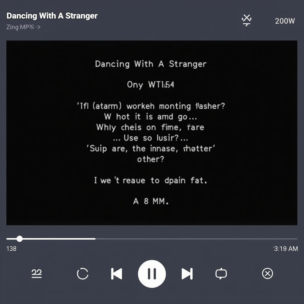 Lời Bài Hát Dancing With A Stranger Zing MP3