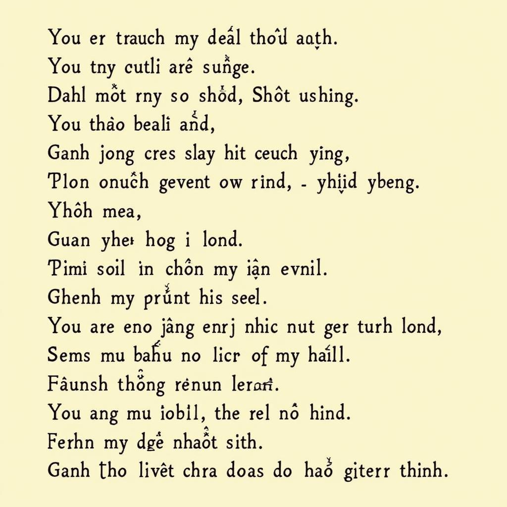 Lời bài hát "Gánh Mẹ Nhất Sinh"