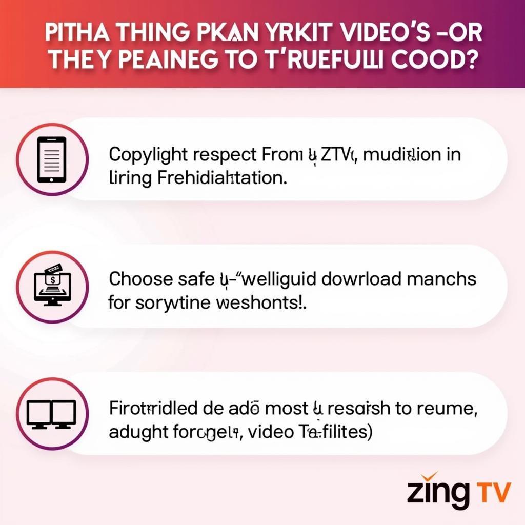 Lưu ý khi download video từ Zing TV