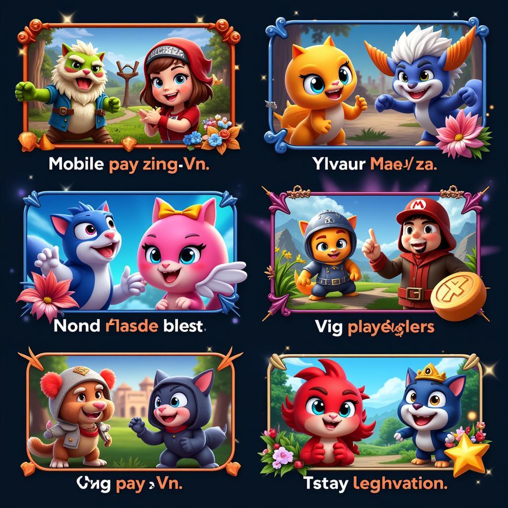 Mobile pay zing vn cho từng tựa game