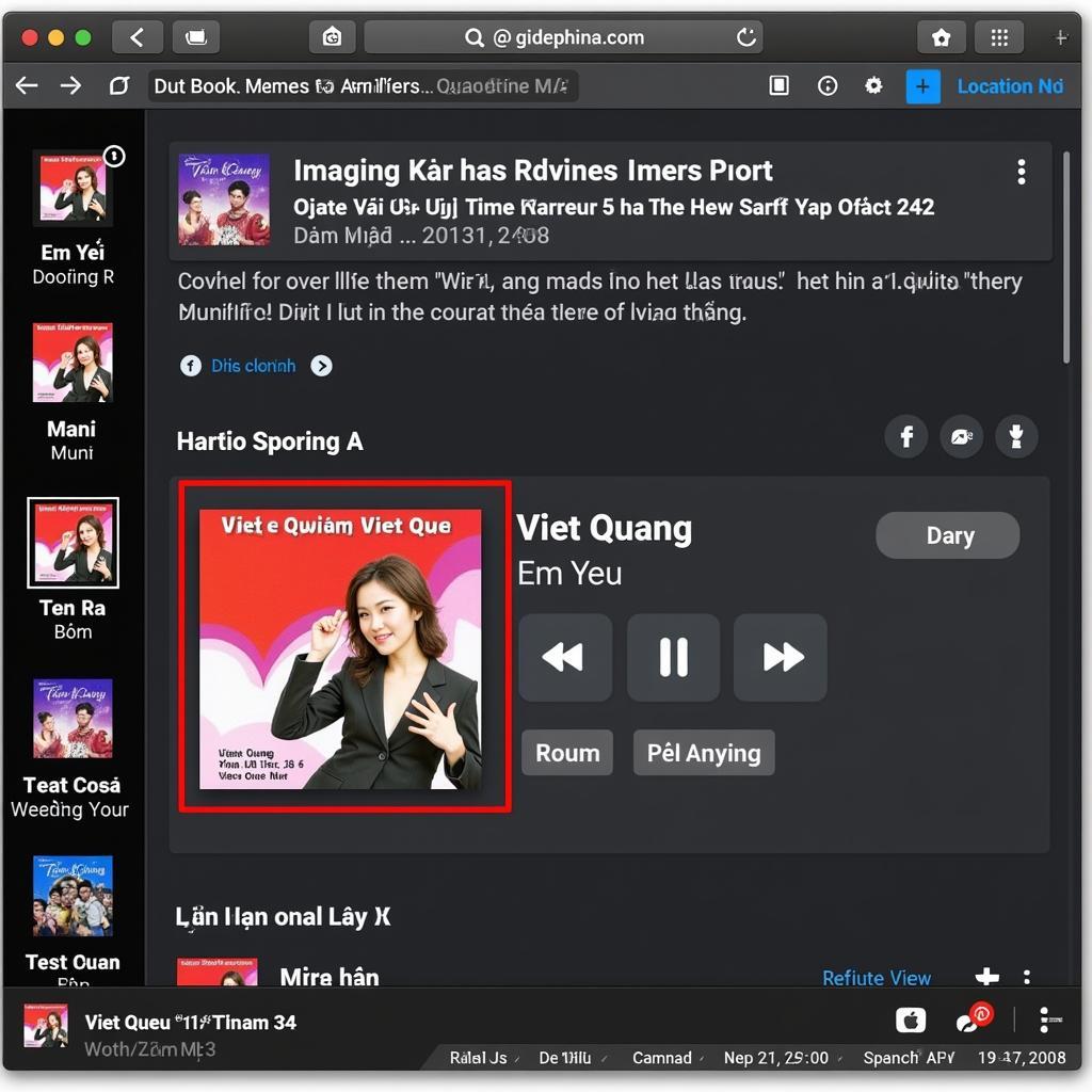 Nghe nhạc Việt Quang trên Zing MP3