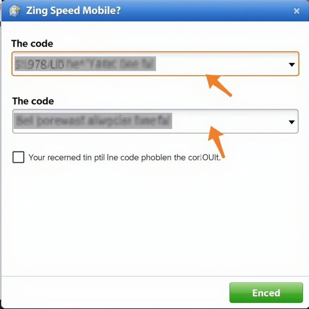 Nhập code Zing Speed Mobile QQ