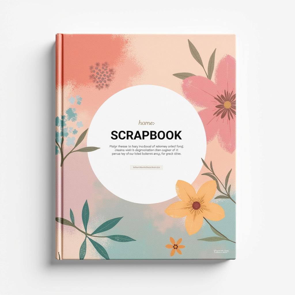 Sử dụng màu sắc và font chữ hài hòa trong des bìa scrapbook