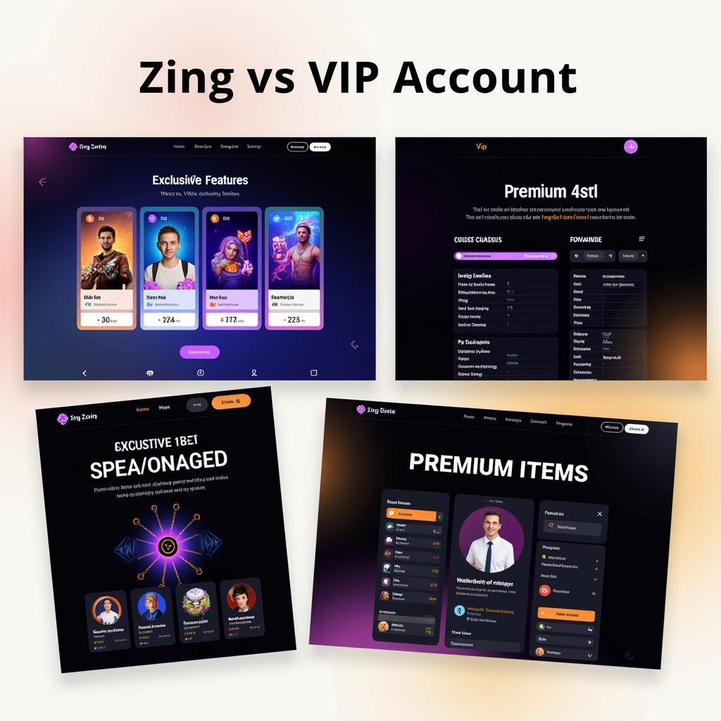 Tài khoản VIP Zing