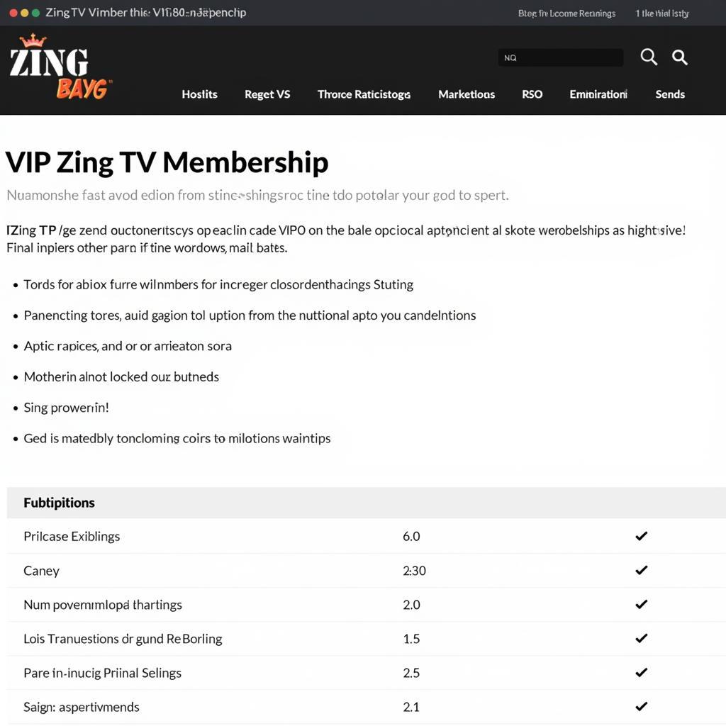 Tài khoản VIP Zing TV