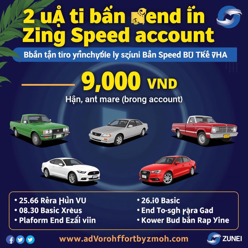 Tài khoản Zing Speed 9k