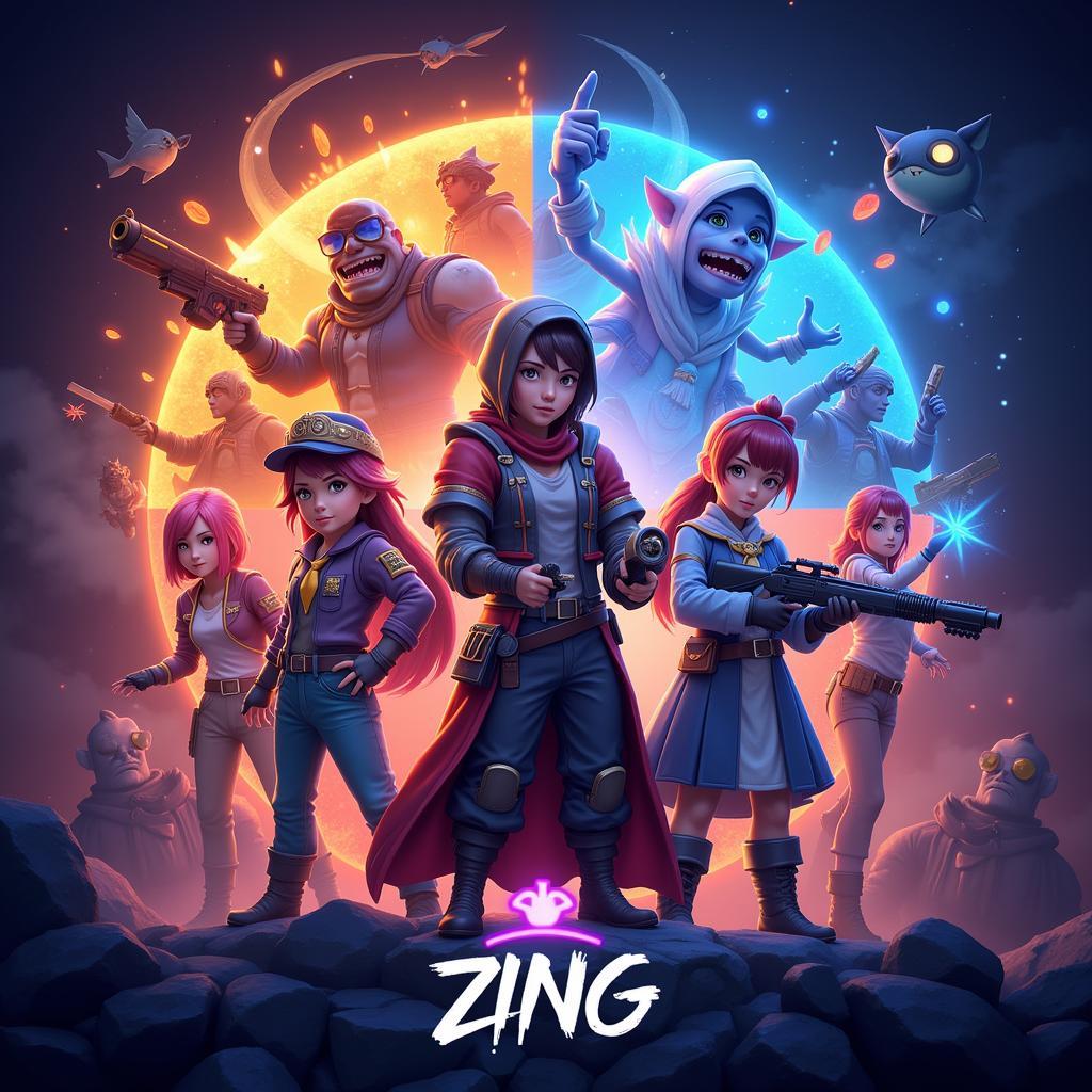 Thế giới game client Zing đầy màu sắc và hấp dẫn, với đa dạng thể loại từ nhập vai, chiến thuật đến hành động, bắn súng.