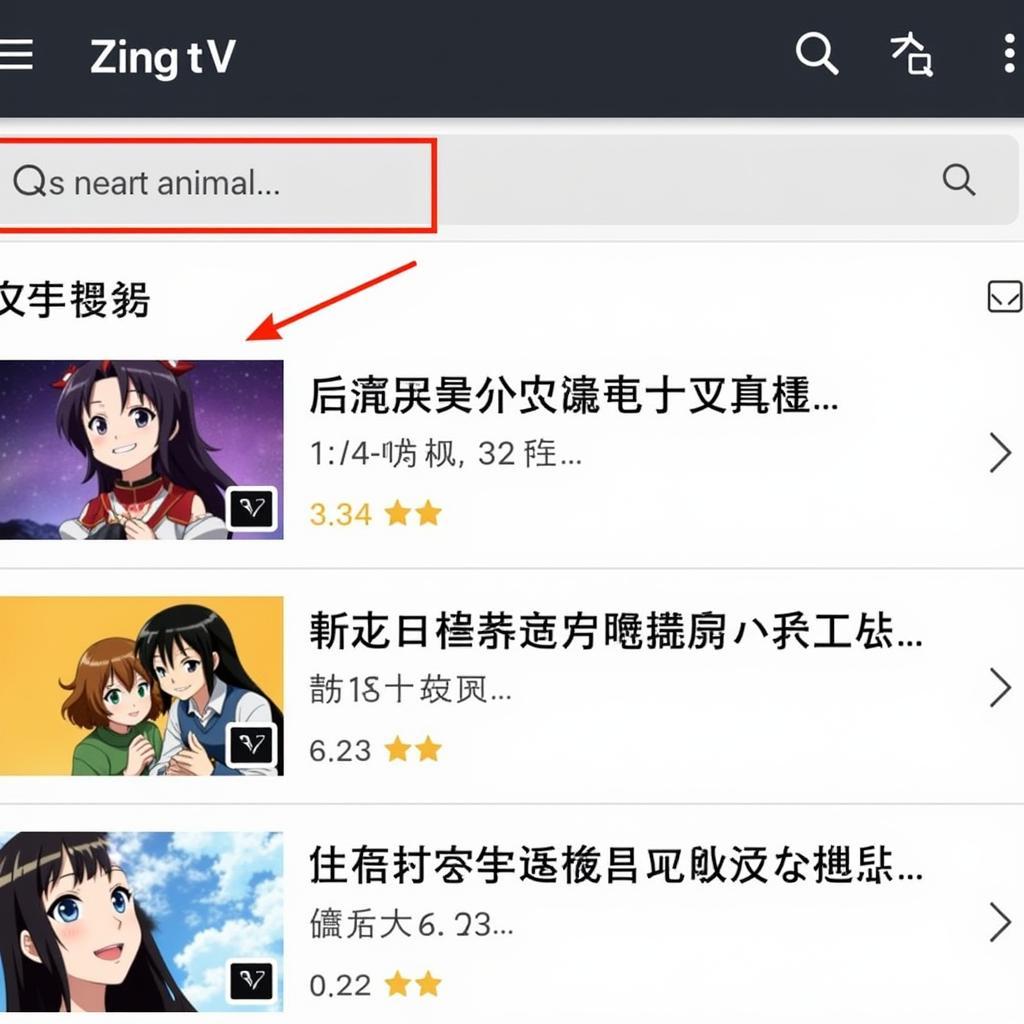 Tìm kiếm anime Trung Quốc trên Zing TV