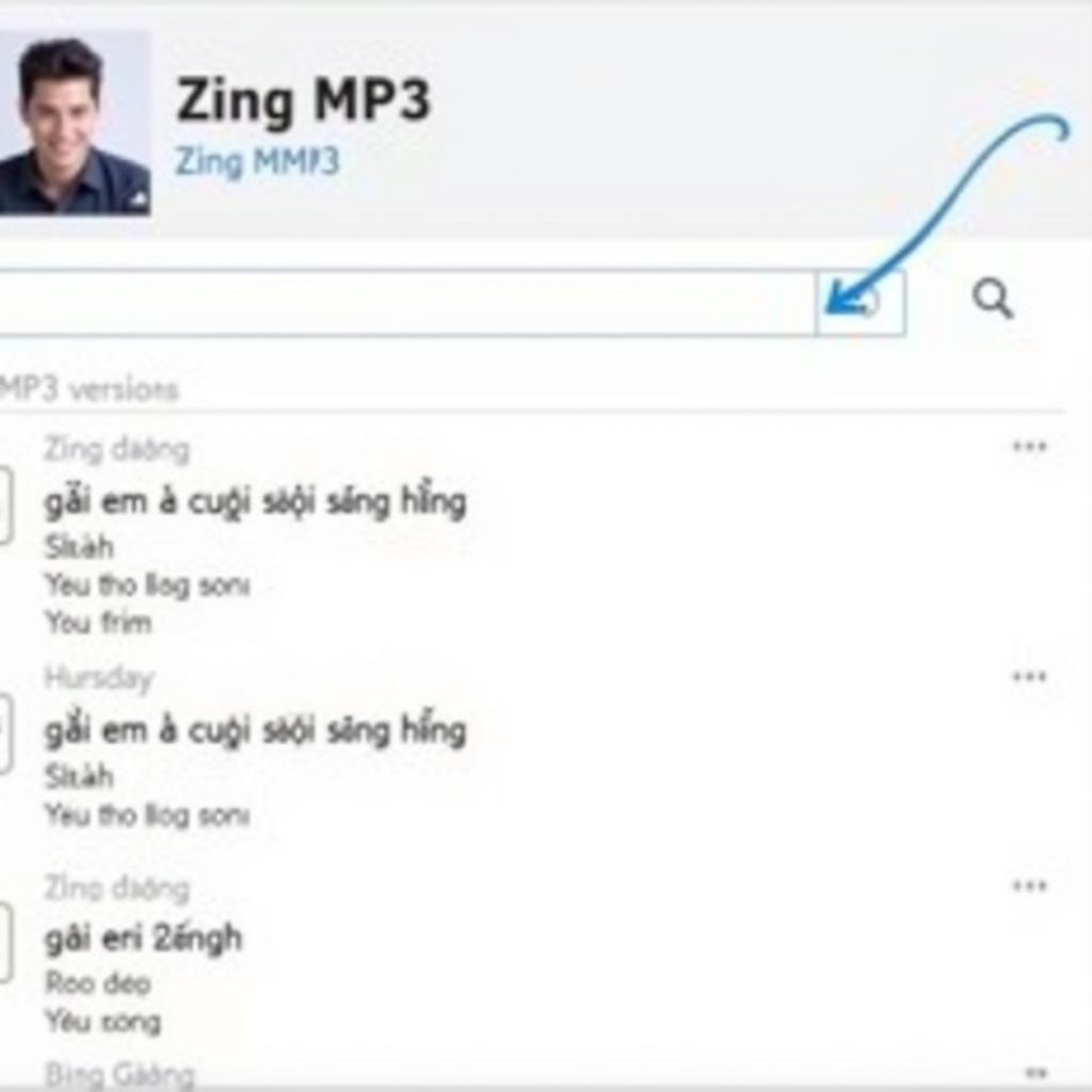 Tìm kiếm bài hát trên Zing MP3