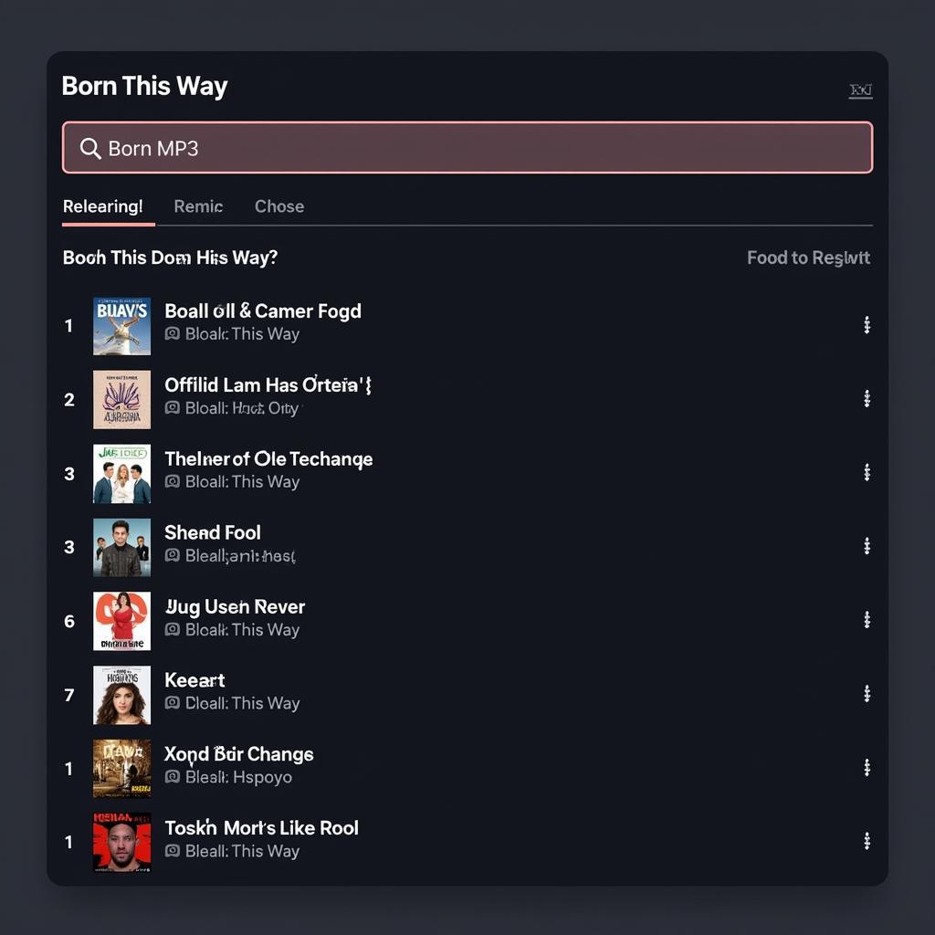 Tìm Kiếm "Born This Way" Trên Zing MP3