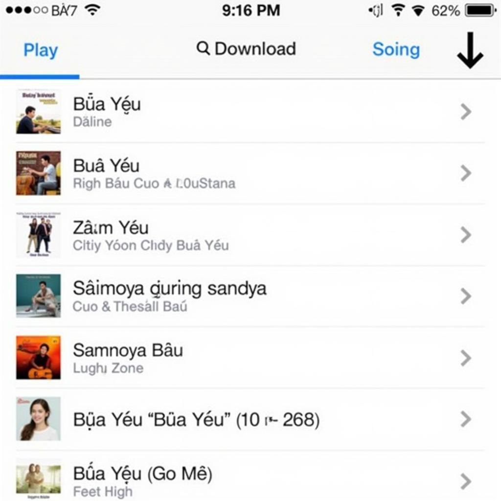 Tìm kiếm "Bùa Yêu" trên Zing MP3