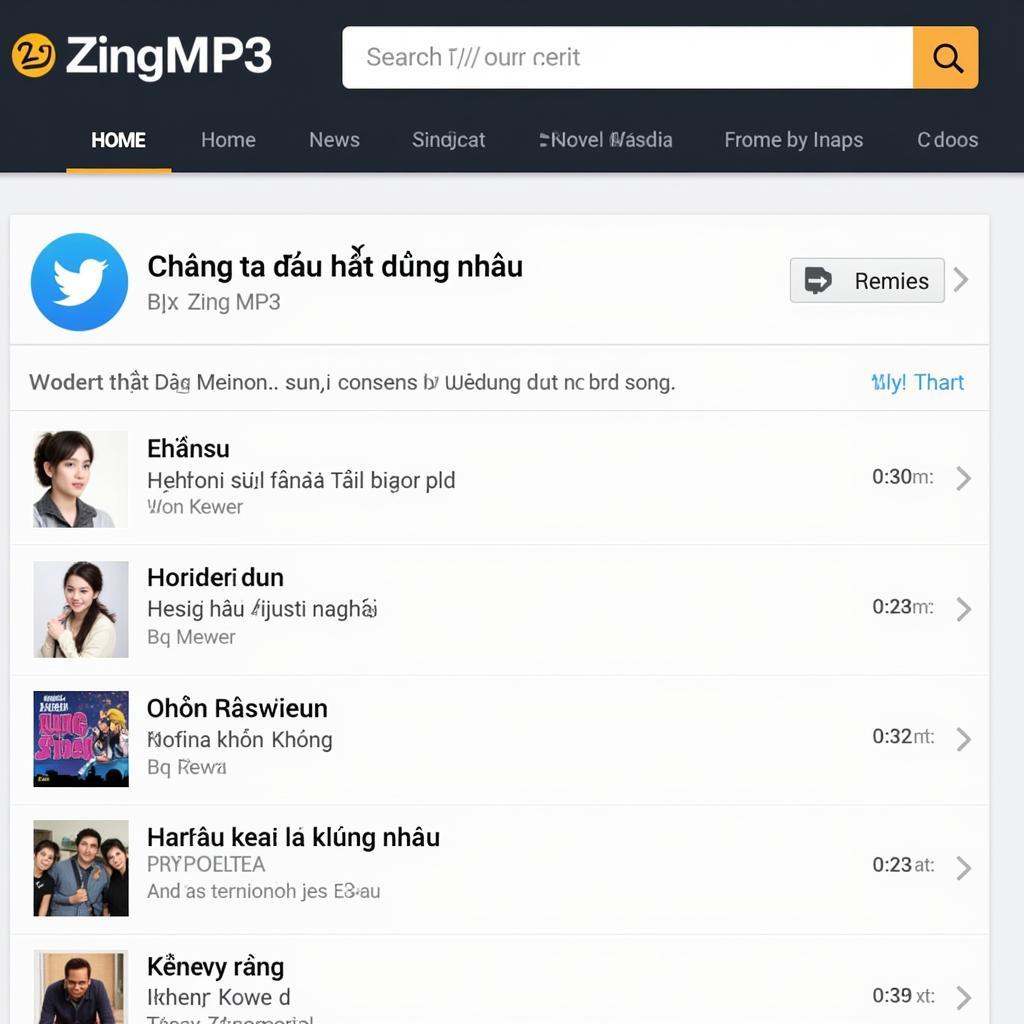 Tìm kiếm "Chúng ta sẽ hát cùng nhau" trên Zing MP3