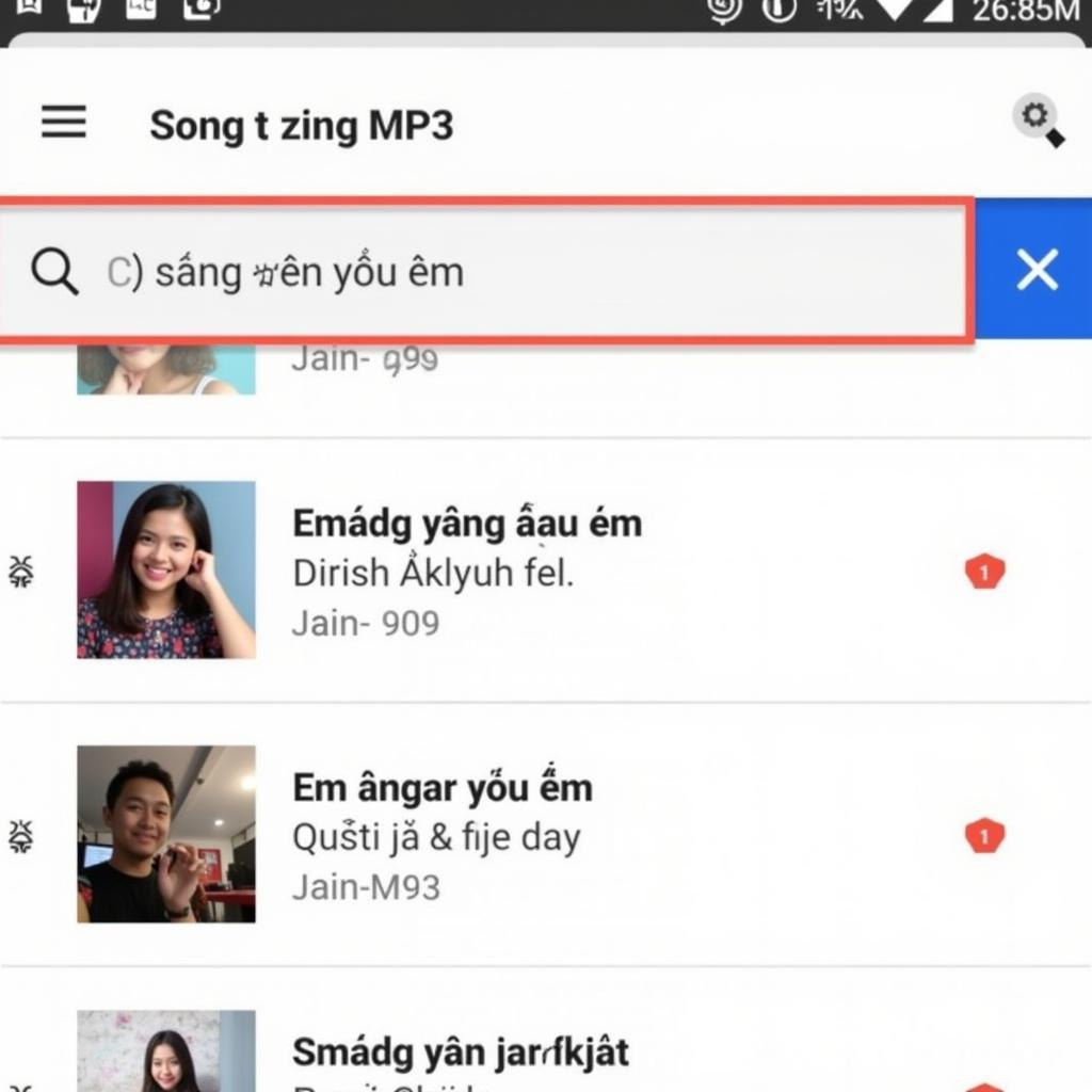 Tìm kiếm "Em đang ở đâu đấy em" trên Zing MP3