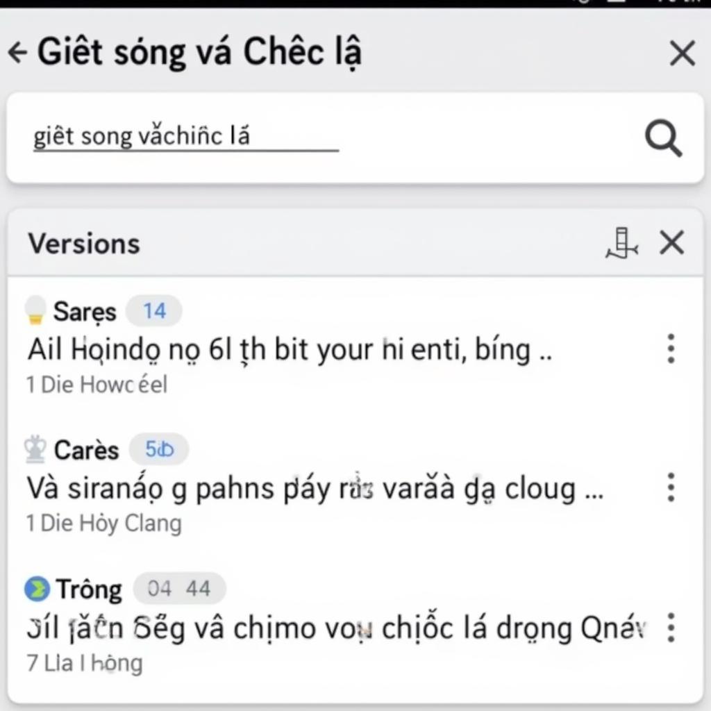 Tìm kiếm "Giọt Sương và Chiếc Lá" trên Zing MP3