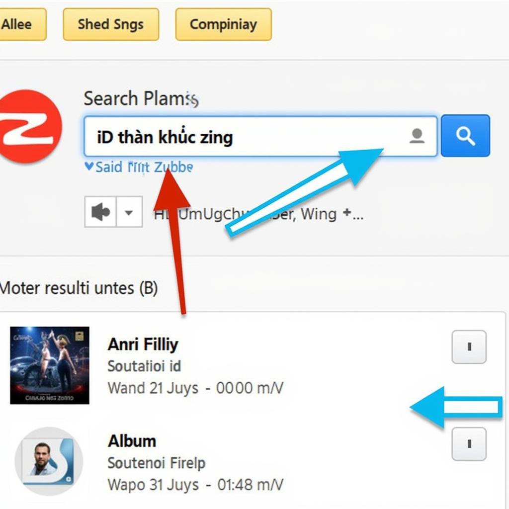 Tìm kiếm id thần khúc zing