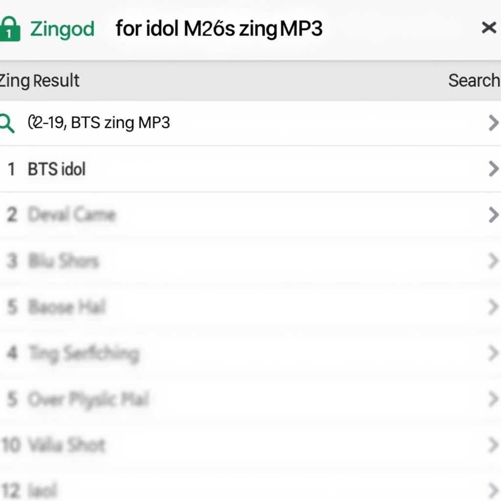 Tìm kiếm "idol bts zing mp3" trên Zing MP3