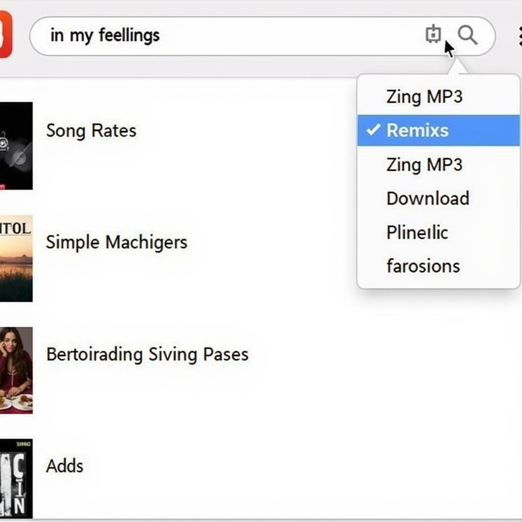 Tìm kiếm "In My Feelings" trên Zing MP3