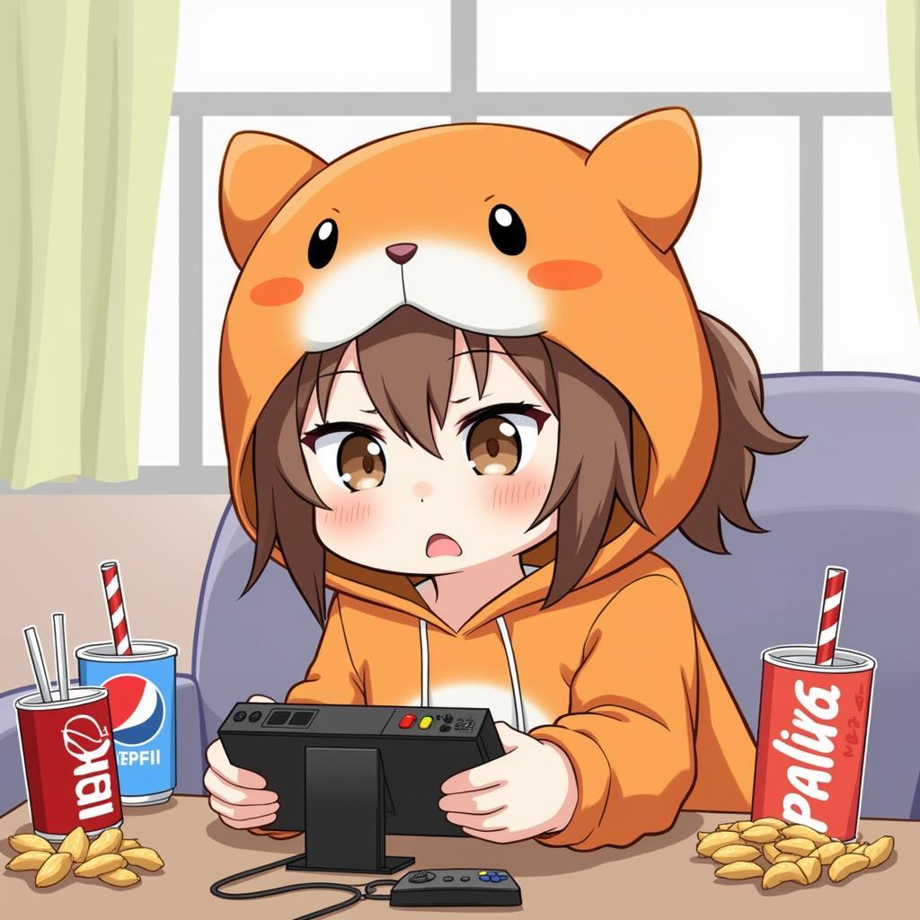 Umaru đang chơi game