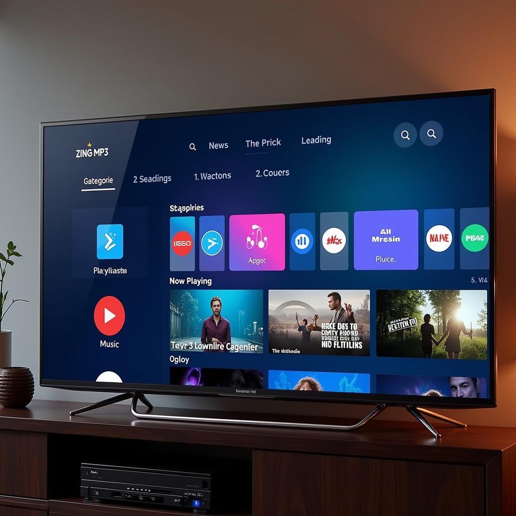 Ứng dụng Zing MP3 trên Smart TV Samsung