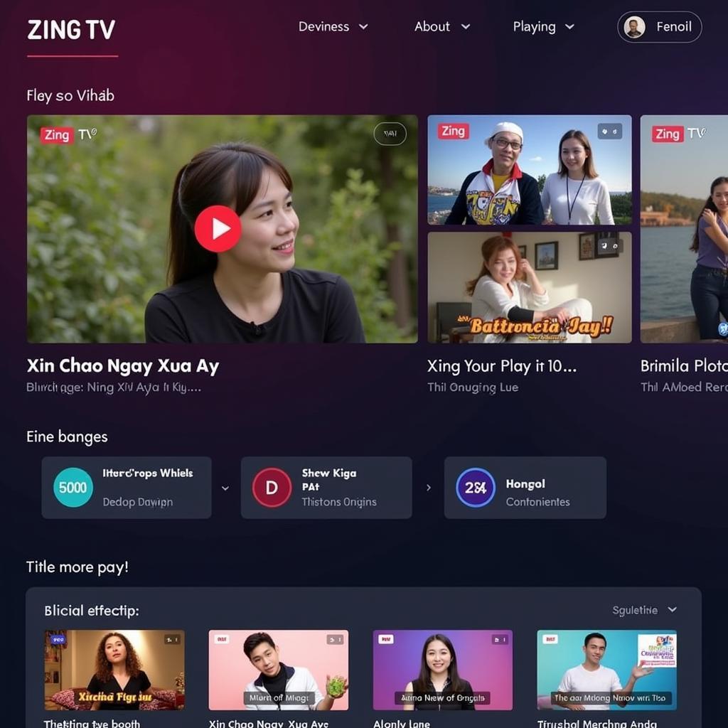 Giao diện xem Xin Chào Ngày Xưa Ấy trên Zing TV