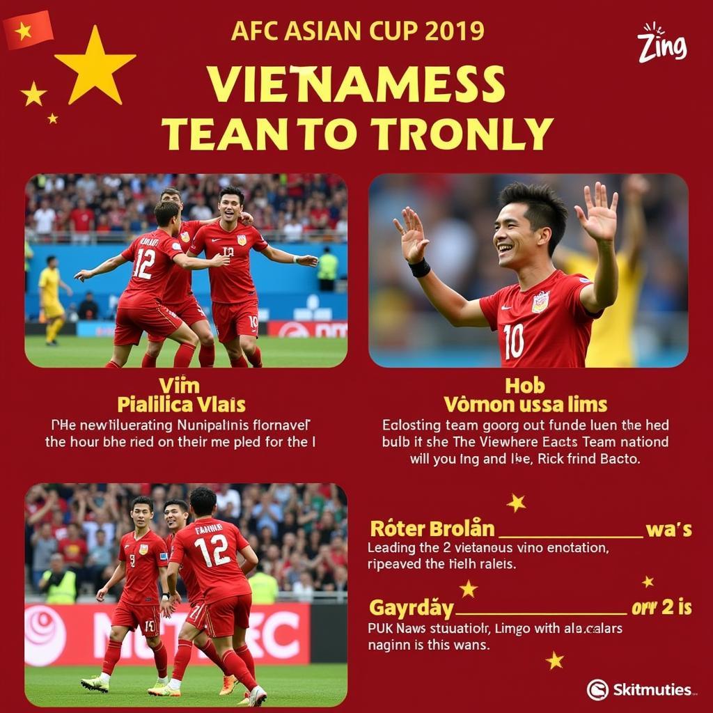 Đội Tuyển Việt Nam tại AFC Asian Cup 2019 trên Zing