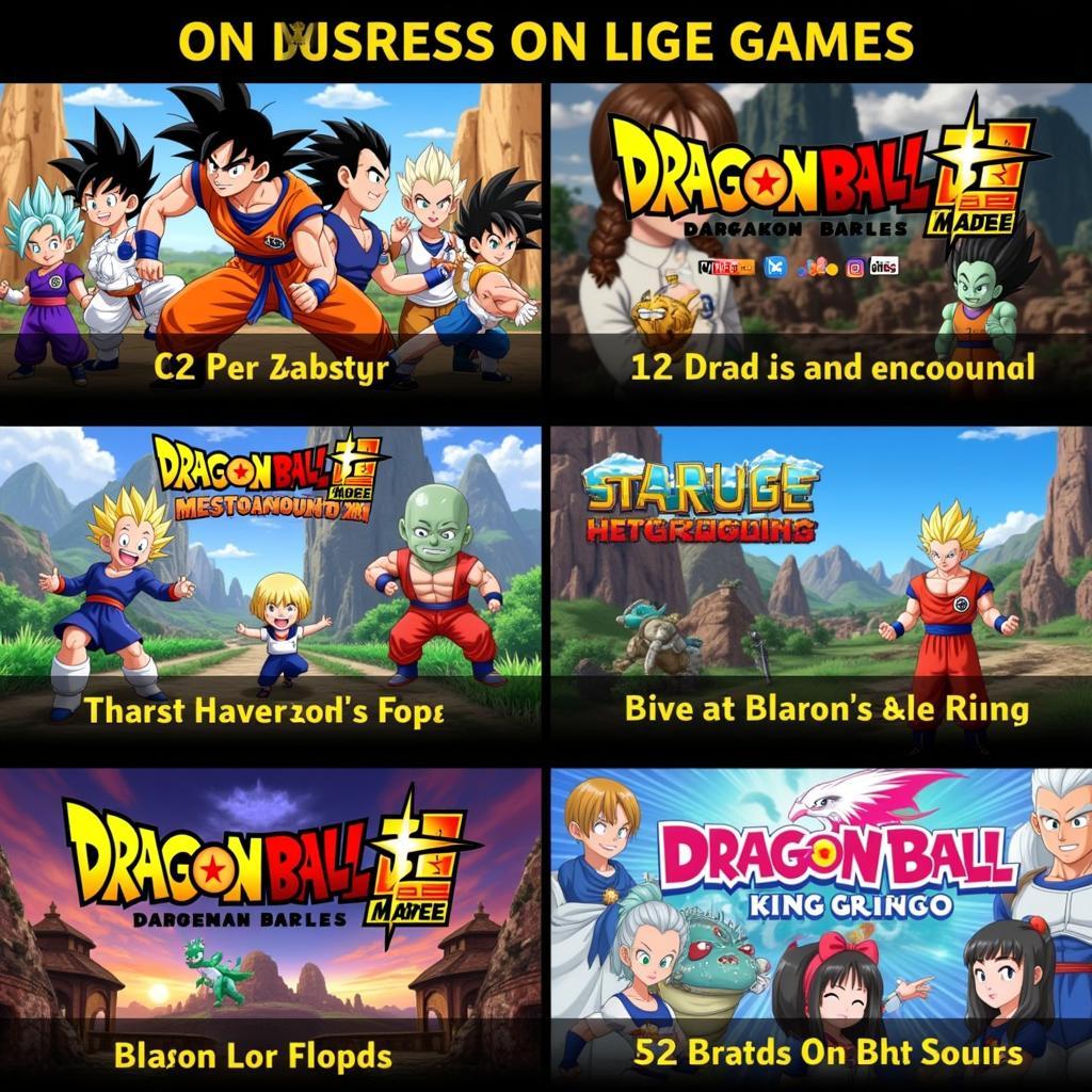 Các tựa game Dragon Ball mới nhất