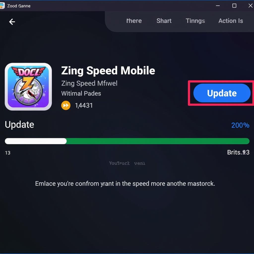 Cập nhật Zing Speed Mobile trên PC Tencent