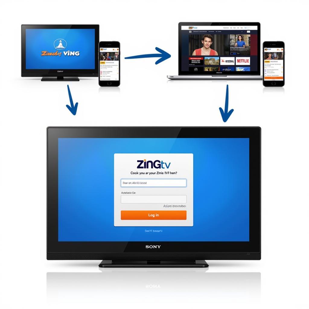 Đăng nhập Zing TV trên Smart TV Sony