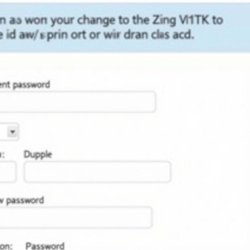 Hướng dẫn đổi mật khẩu Zing VLTK trên website