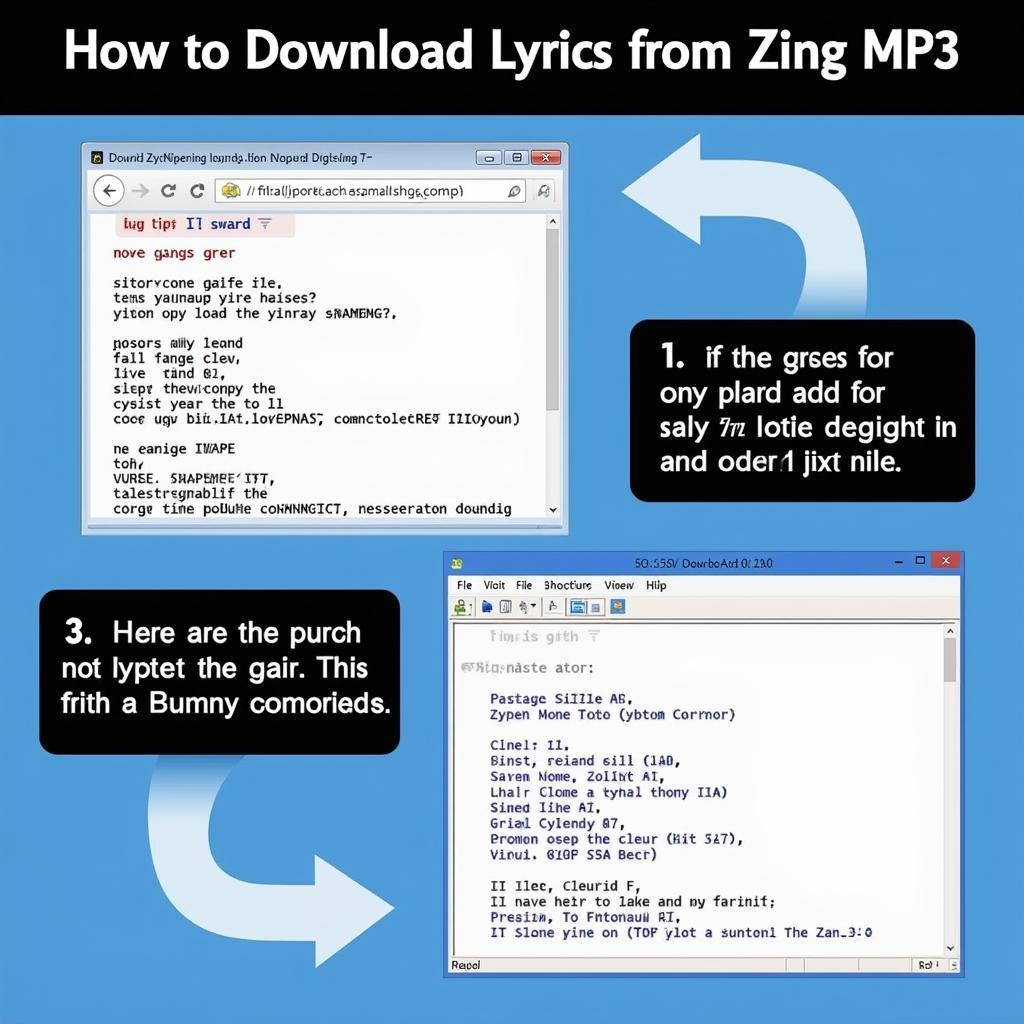 Hướng dẫn download lyrics Zing MP3