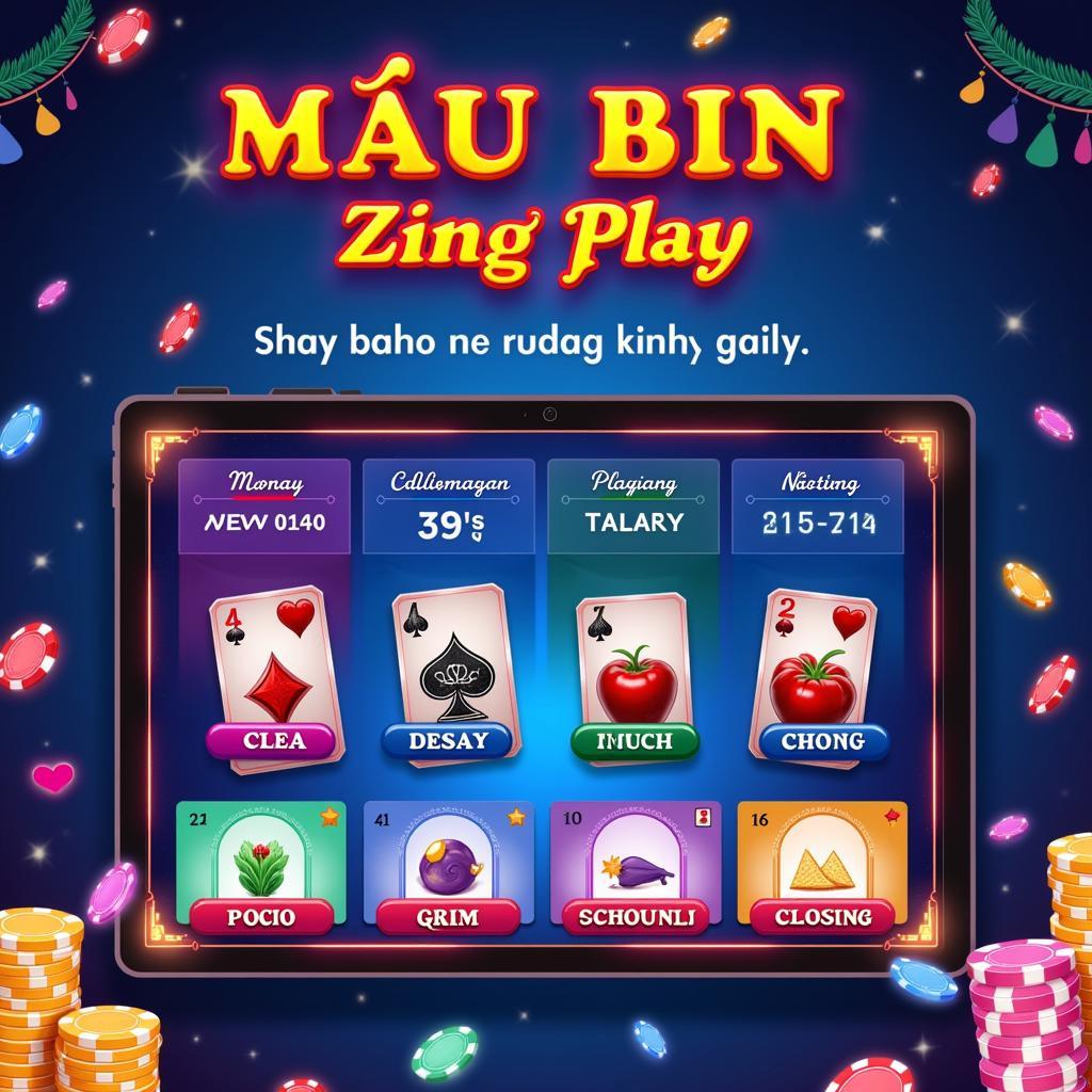 Giao diện game Mậu Binh ZingPlay