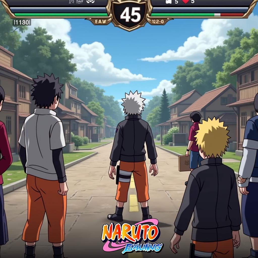 Hình ảnh game Naruto mobile hiện đại