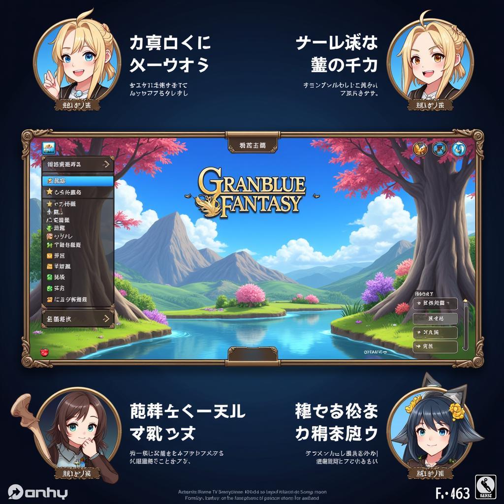 Giao diện Granblue Fantasy Zing TV