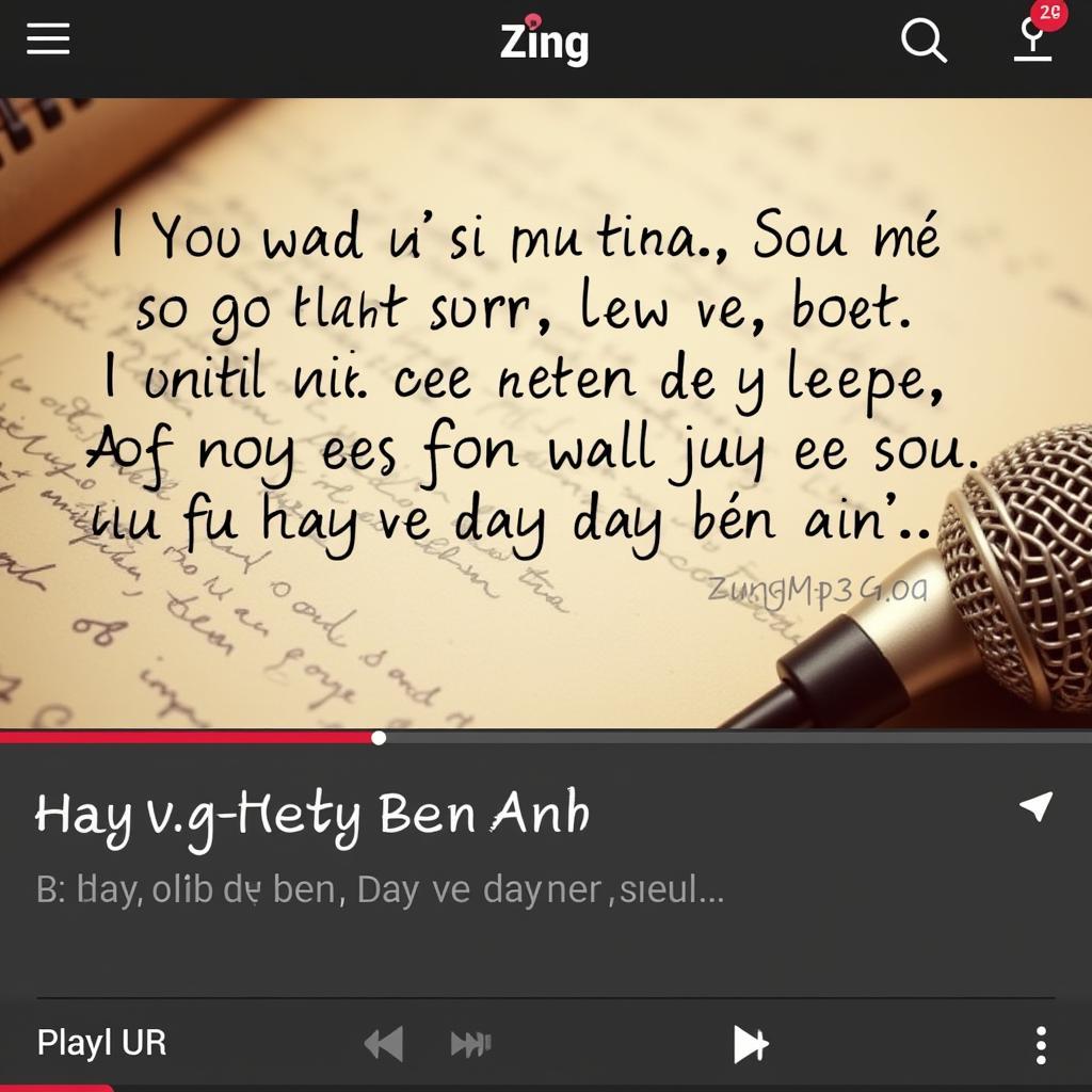 Hình ảnh minh họa lời bài hát sâu lắng của Hãy Về Đây Bên Anh trên Zing MP3