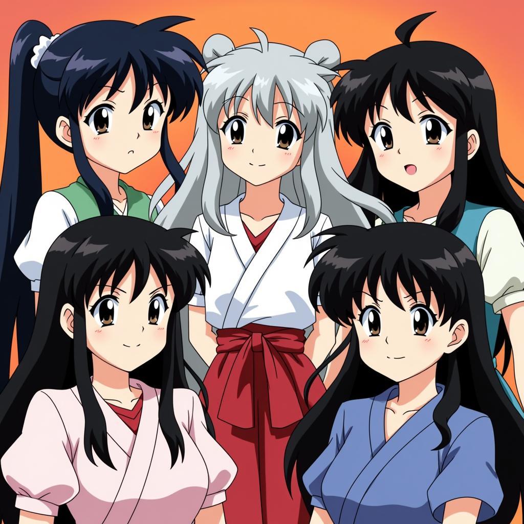 Các nhân vật chính trong Inuyasha tập 60